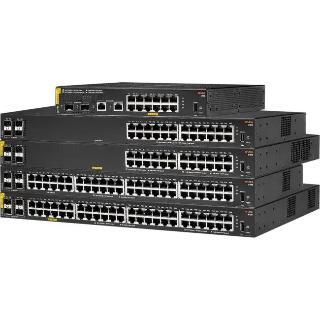 HPE HPE Aruba 6100 JL677A#ABA 24-port 370W PoE network switch — product photo