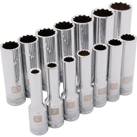 Dynamic Dynamic D010007 3/8" Drive 14-Piece 12-Point Deep Metric Socket Set — product photo