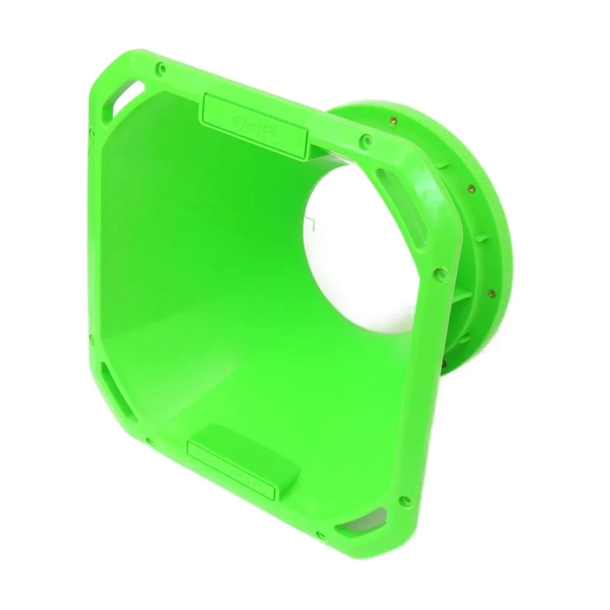 Green 6.5-inch midrange diffuser horn with exponential flare