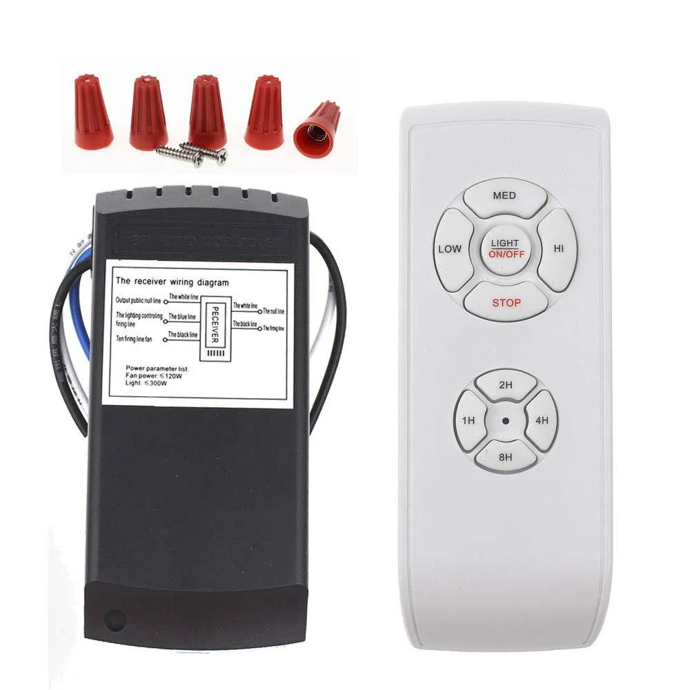 White rectangular handheld remote with slim profile and rounded edges