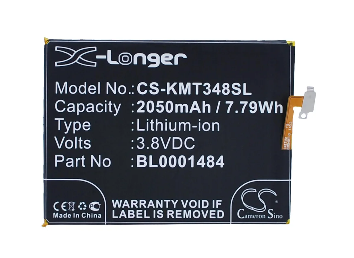 Cameron &amp; Co Cameron &amp; Co DS-CS-KMT348SL cell phone battery 2.05 Ah 3.8 V 2050 mAh 7.79 Wh black — product photo