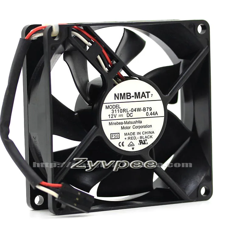 Zyvpee Zyvpee 3110RL-04W-B79 80*25mm 12V .44A 3-pin case fan — product photo