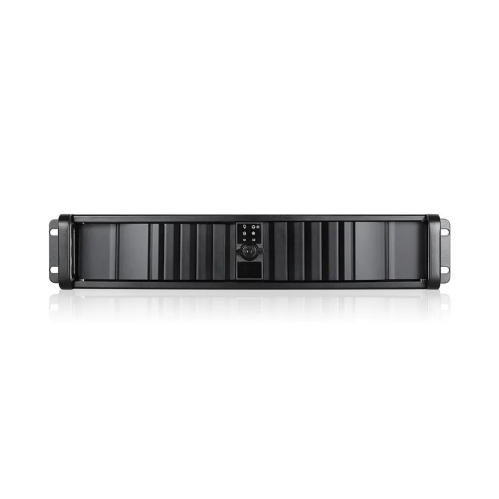 iStarUSA Inc. iStarUSA Inc. D-200SEA-BK-RAIL24 2U server rack with 20" sliding rails — product photo