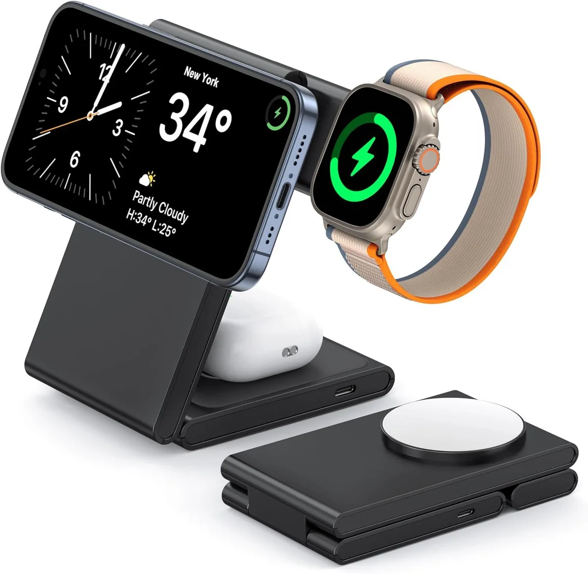 FLEANE FLEANE 3-in-1 Wireless Charger Foldable 20W Adapter — product photo