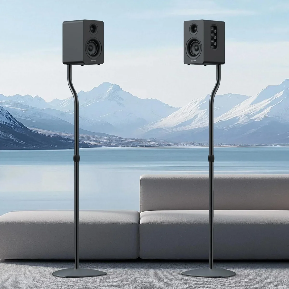  Anautin YXZJ-US Speaker Stands Pair 28-38in Adjustable Black — product photo