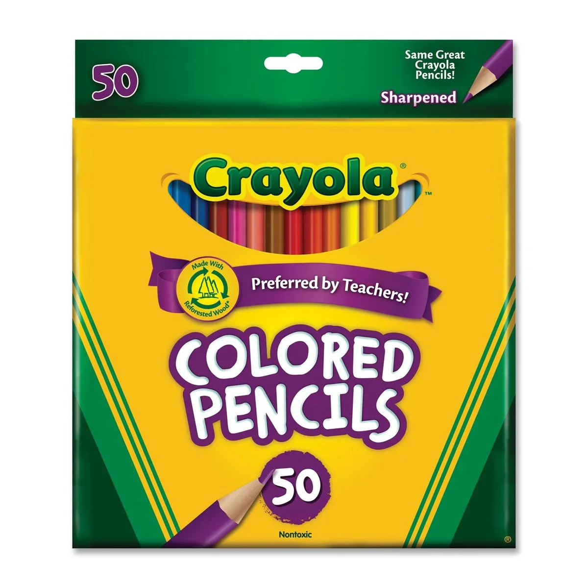 Crayola Crayola 684050 Long Barrel Colored Pencils 3.3 mm 50 Colors — product photo
