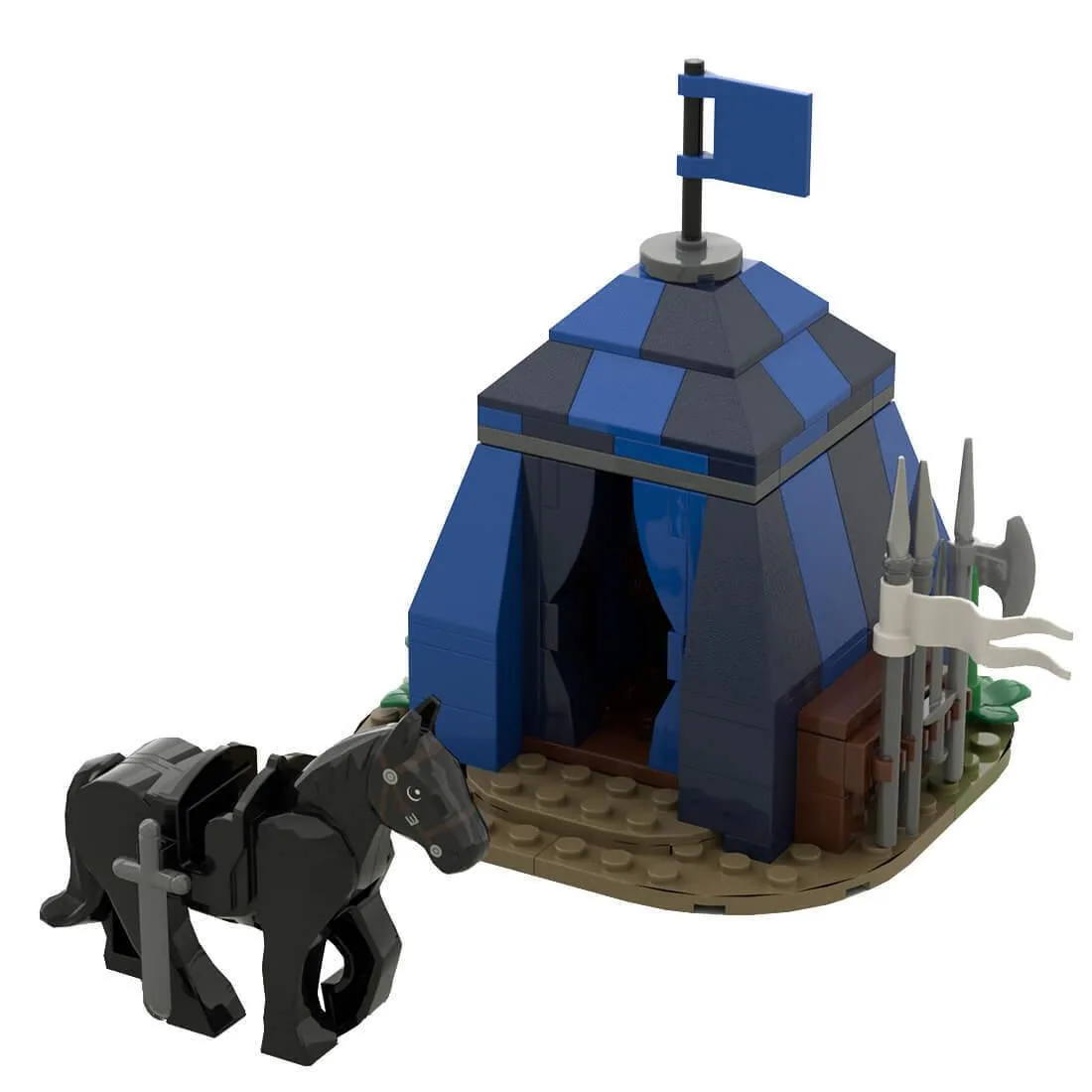 ZITIANYOUBUILD ZITIANYOUBUILD MOC-86186 Medieval Tournament Tent 143 Parts — product photo