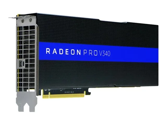 AMD AMD Radeon Pro V340 Fanless 32GB HBM2 graphics card — product photo