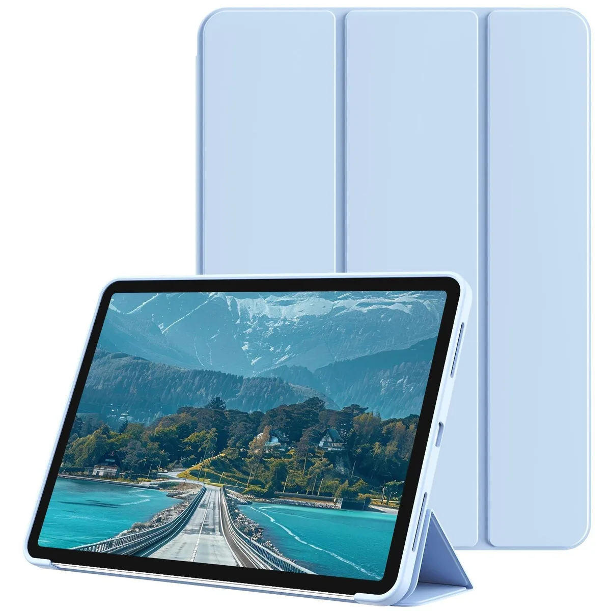 GSM Outdoors GSM Outdoors iPad 10th/11th Gen Case 10.9/11 Inch Sky Blue 2 in 1 accessory — product photo