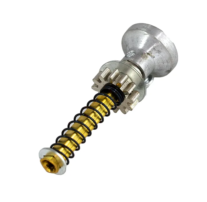 Satin chrome door lock knob gear replacement part