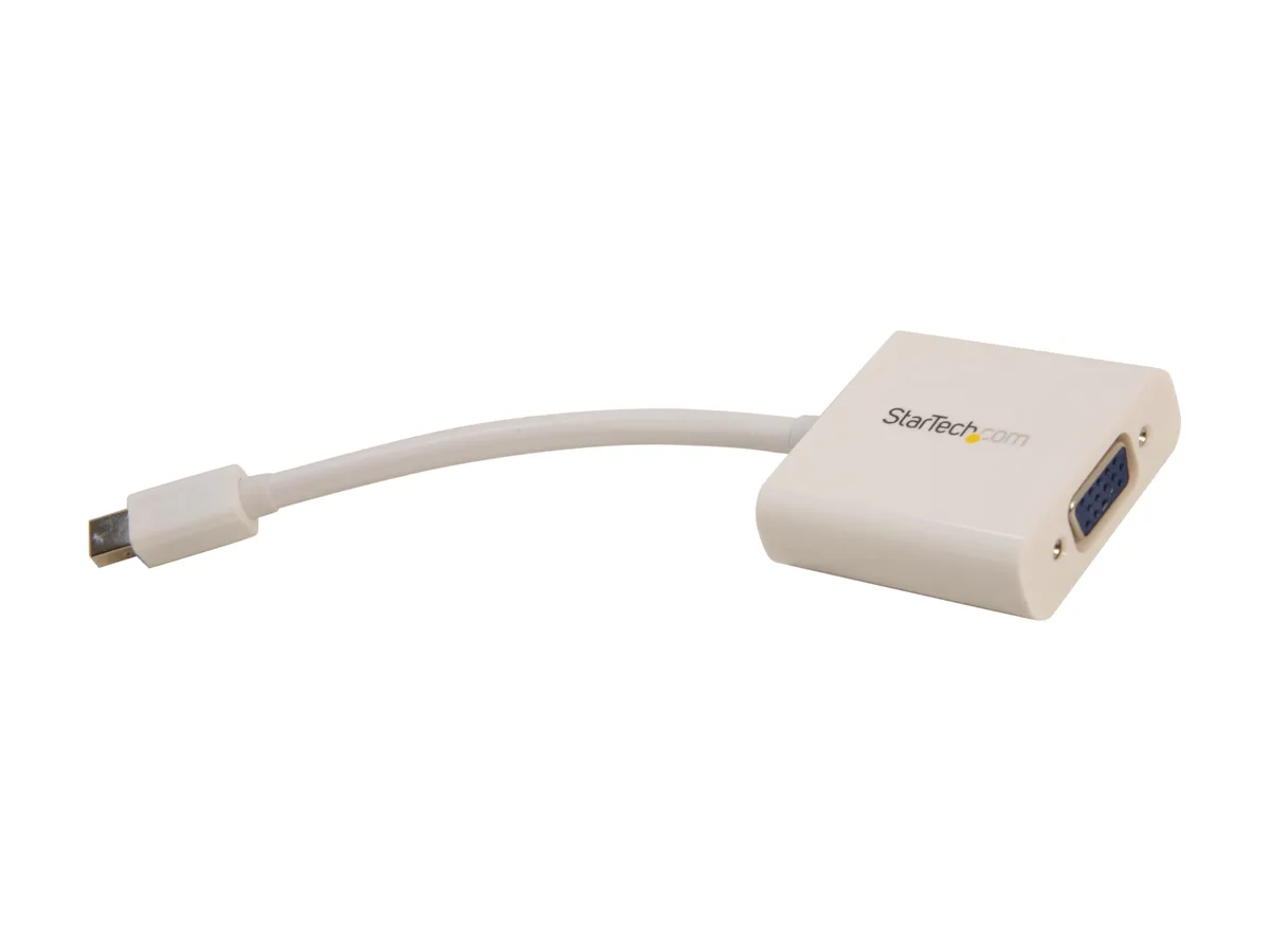 STARTECH STARTECH MDP2VGAW Mini DisplayPort to VGA audio video converter white 1080p — product photo