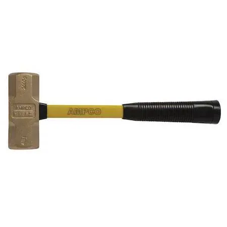 Ampco blacksmith hammer with 11 in fiberglass handle and bronze head