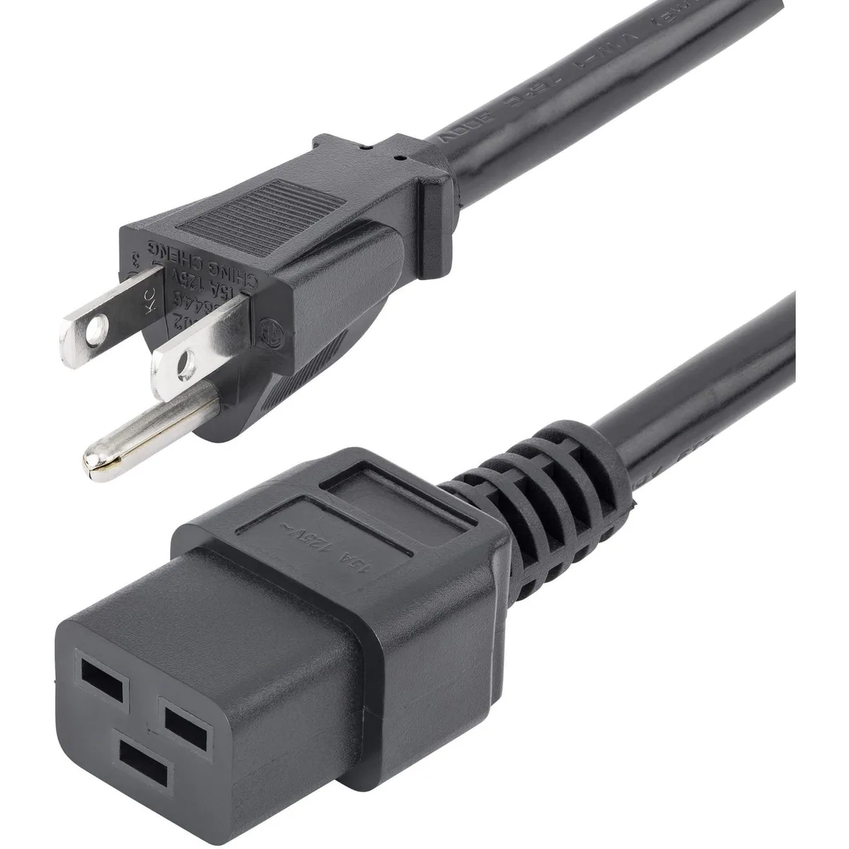  StarTech.com PXT515C19143 36in 14AWG NEMA 5-15P to C19 computer power cord — product photo