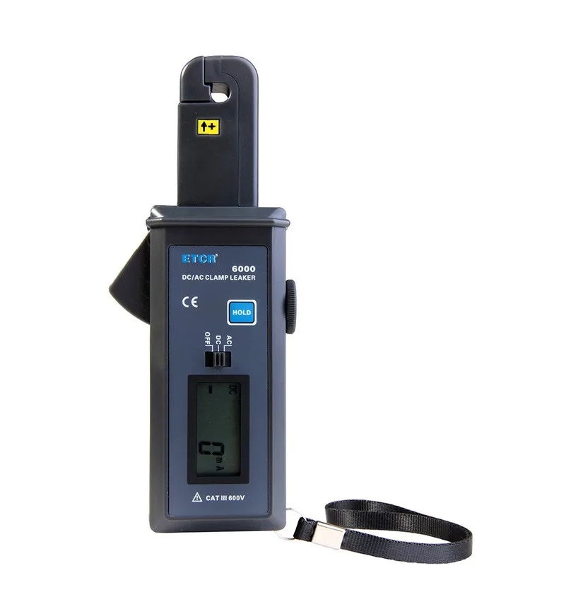ETCR ETCR ETCR6000 AC/DC Clamp Leakage Current Meter 0mA~60.0A CT F7mm — product photo