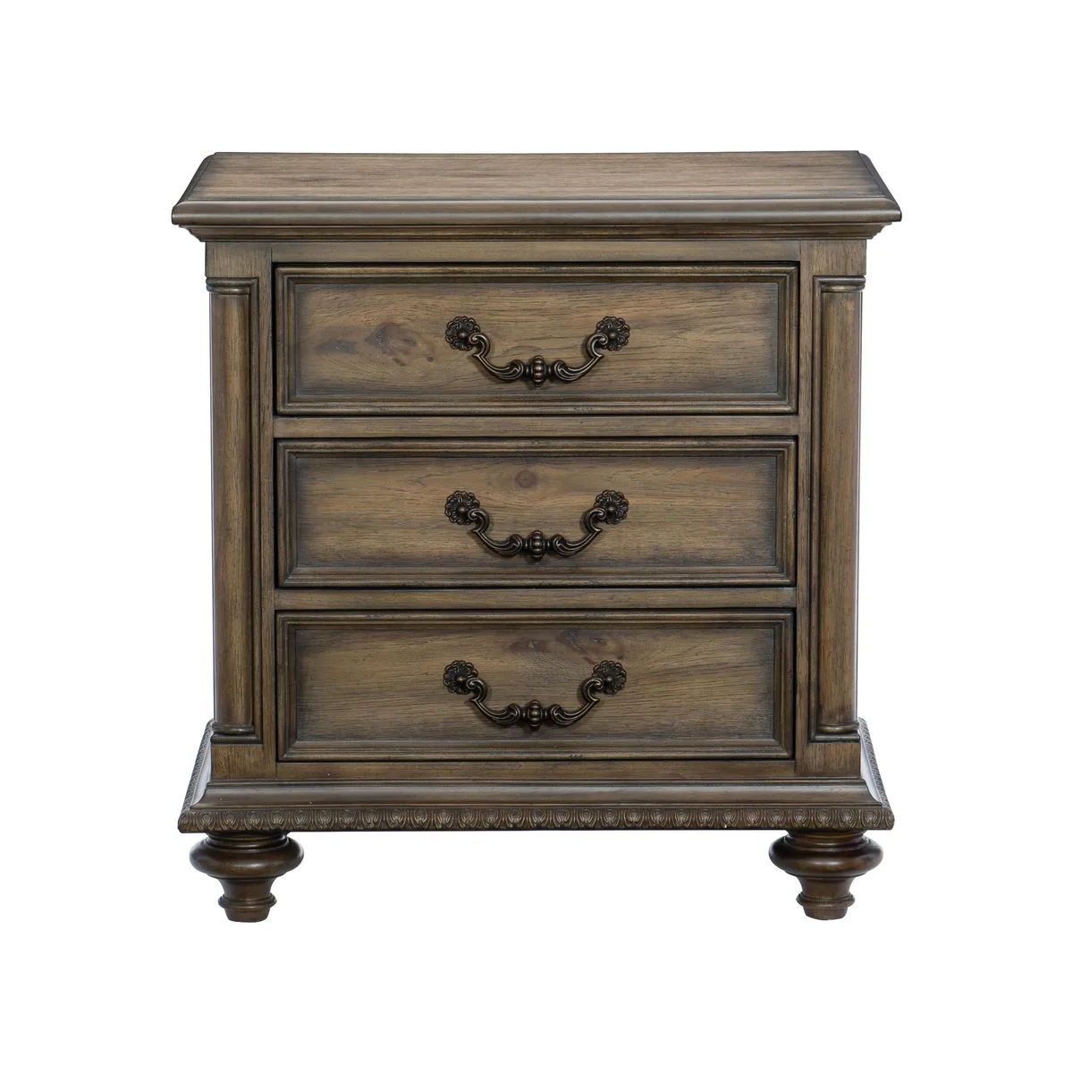 tuphen tuphen Nightstand 3-Drawer Weathered Pecan 28x17.5x29 — product photo