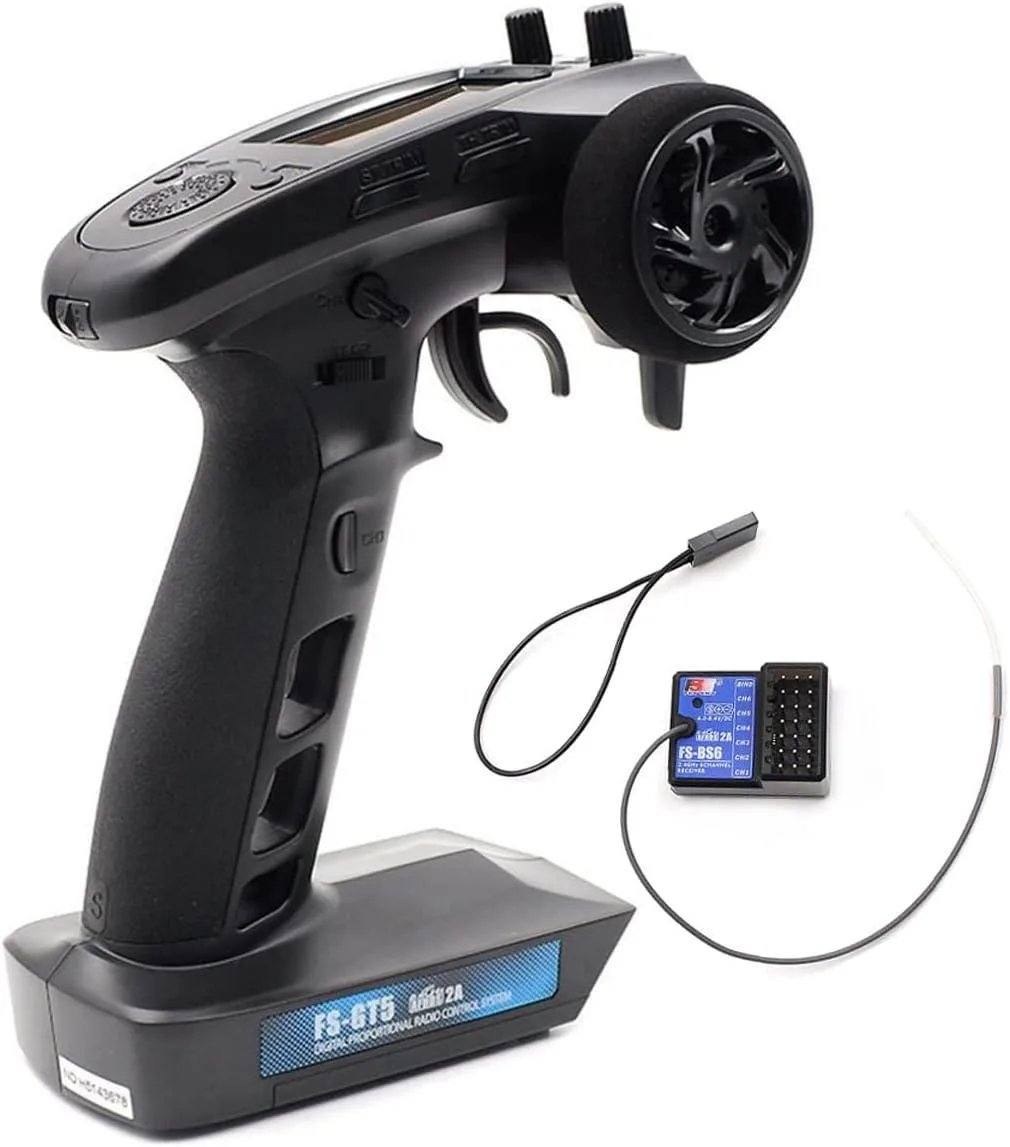 usbroway usbroway Flysky FS-GT5 6 Channel RC Transmitter with FS-BS6 Gyro Receiver 2.4G 20 Model Storage — product photo