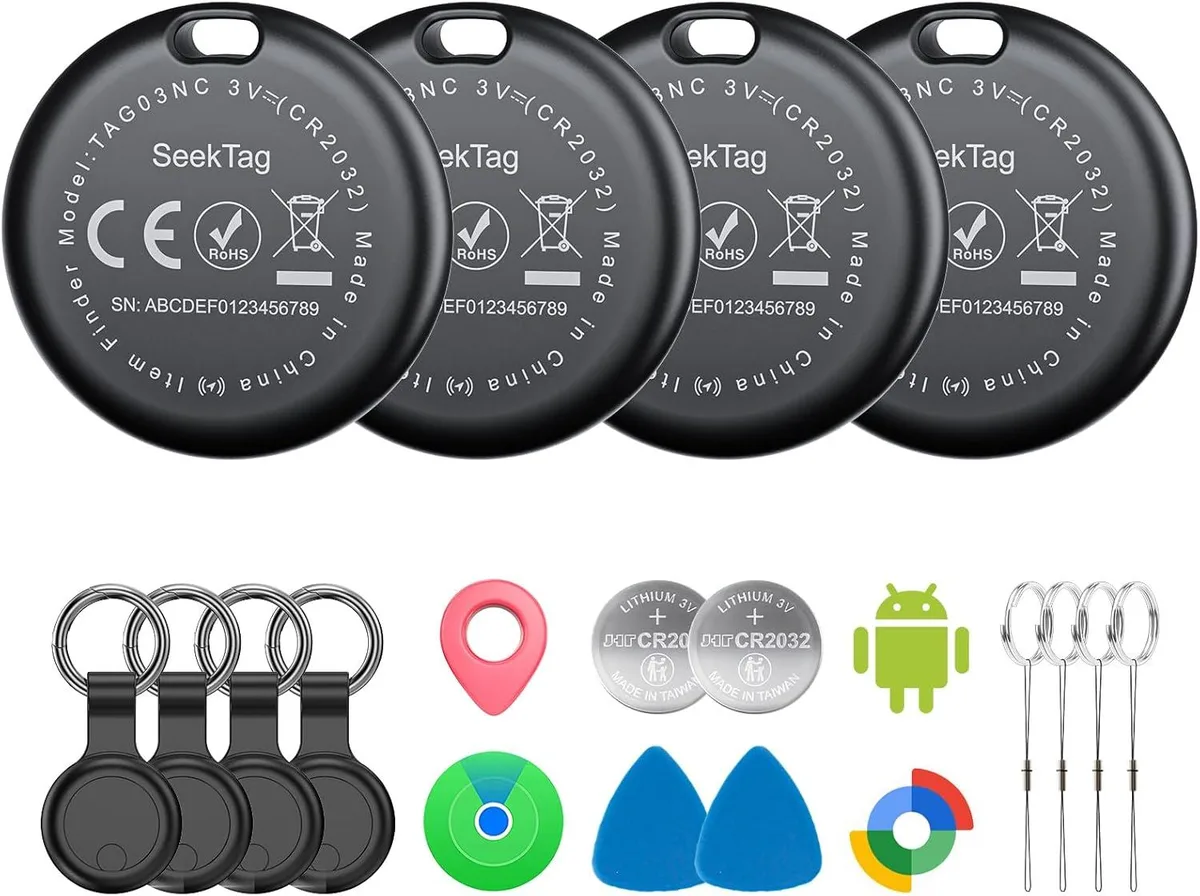 BFKK BFKK Air Tags 4 Pack Android IP65 105dB 2 Year Battery — product photo
