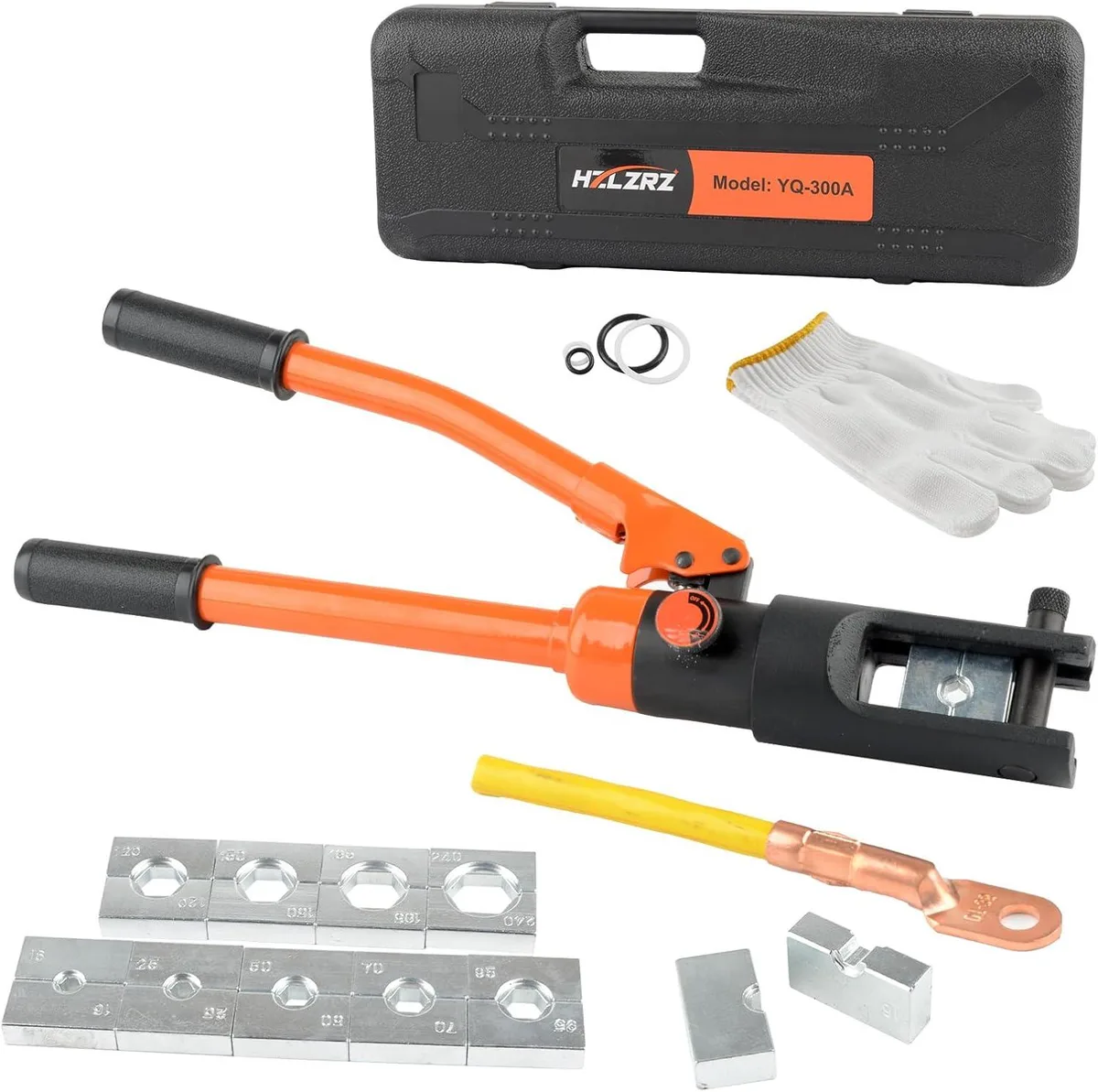 BFKK BFKK YQ/300A Hydraulic Power Crimping Tool 16 Tons 11 Dies 180° Rotatable Head — product photo