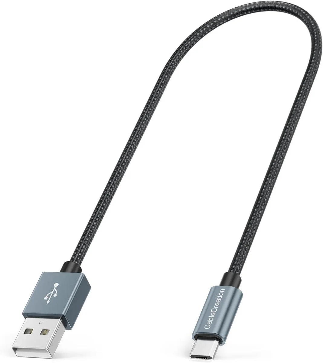 BFKK BFKK Short Micro USB Cable 1FT Grey — product photo