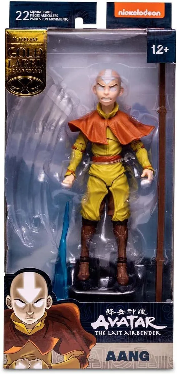 McFarlane Toys McFarlane Toys Avatar Aang Avatar State 7 inch figure 22 points articulation accessories age 12 — product photo