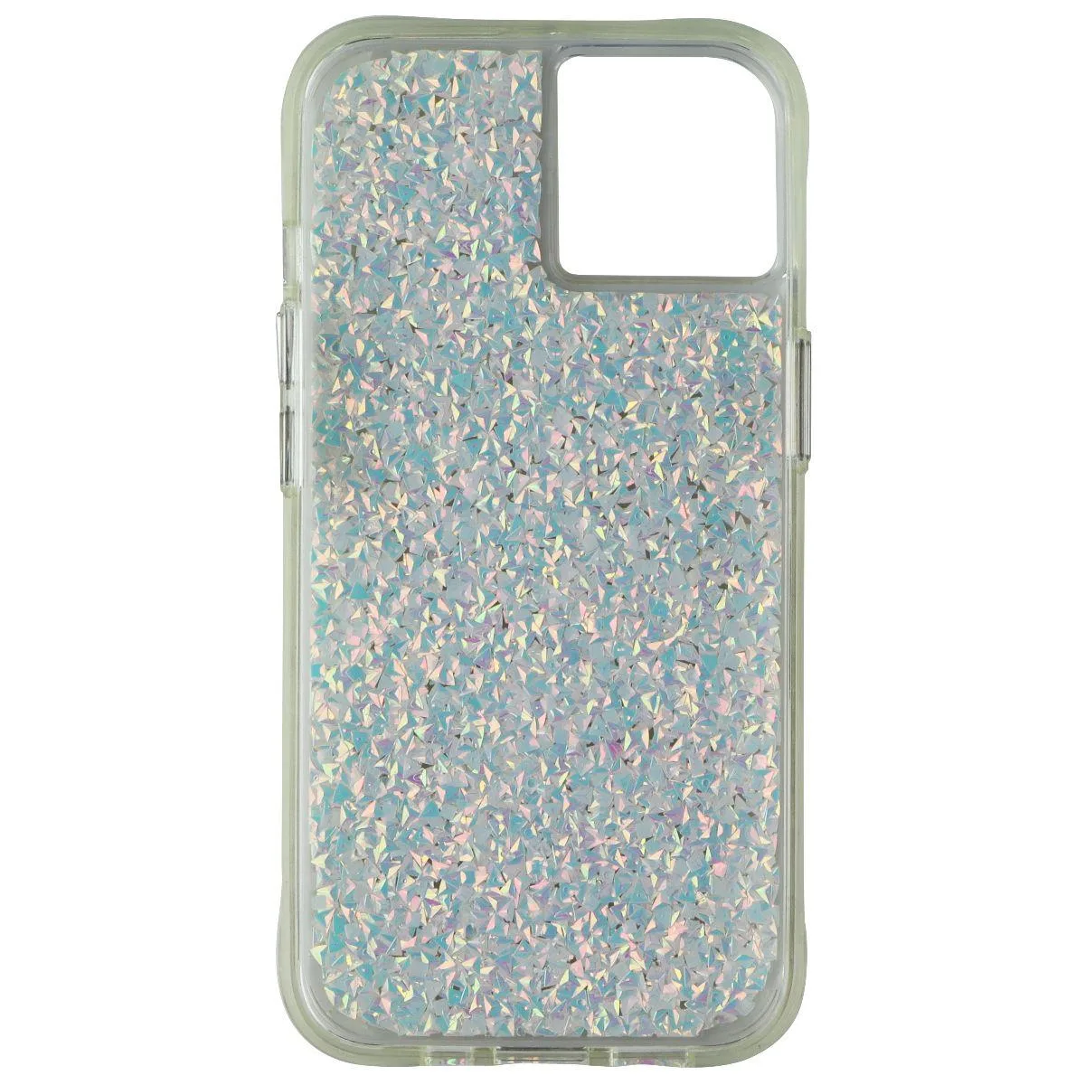 Clear case with iridescent foil glitter for iPhone 14