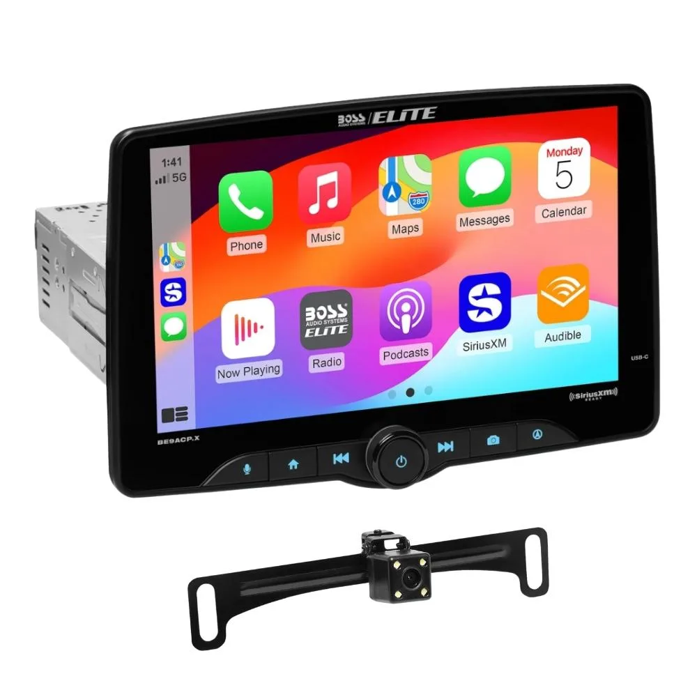 BOSS AUDIO SYSTEMS BOSS BE9ACP.XC Single-DIN 9" Receiver with Backup Camera — product photo