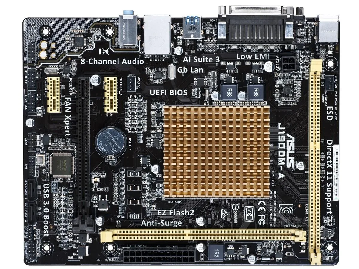 ASUS ASUS J1900M-A DDR3 16GB Micro ATX AMD Motherboard — product photo