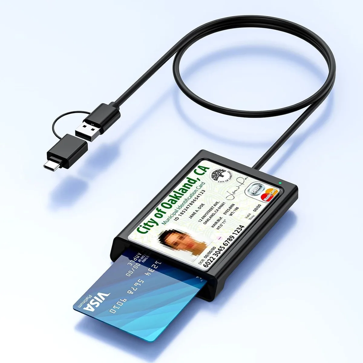 BFKK BFKK Smart Card Reader NFC USB-A/C 95cm — product photo