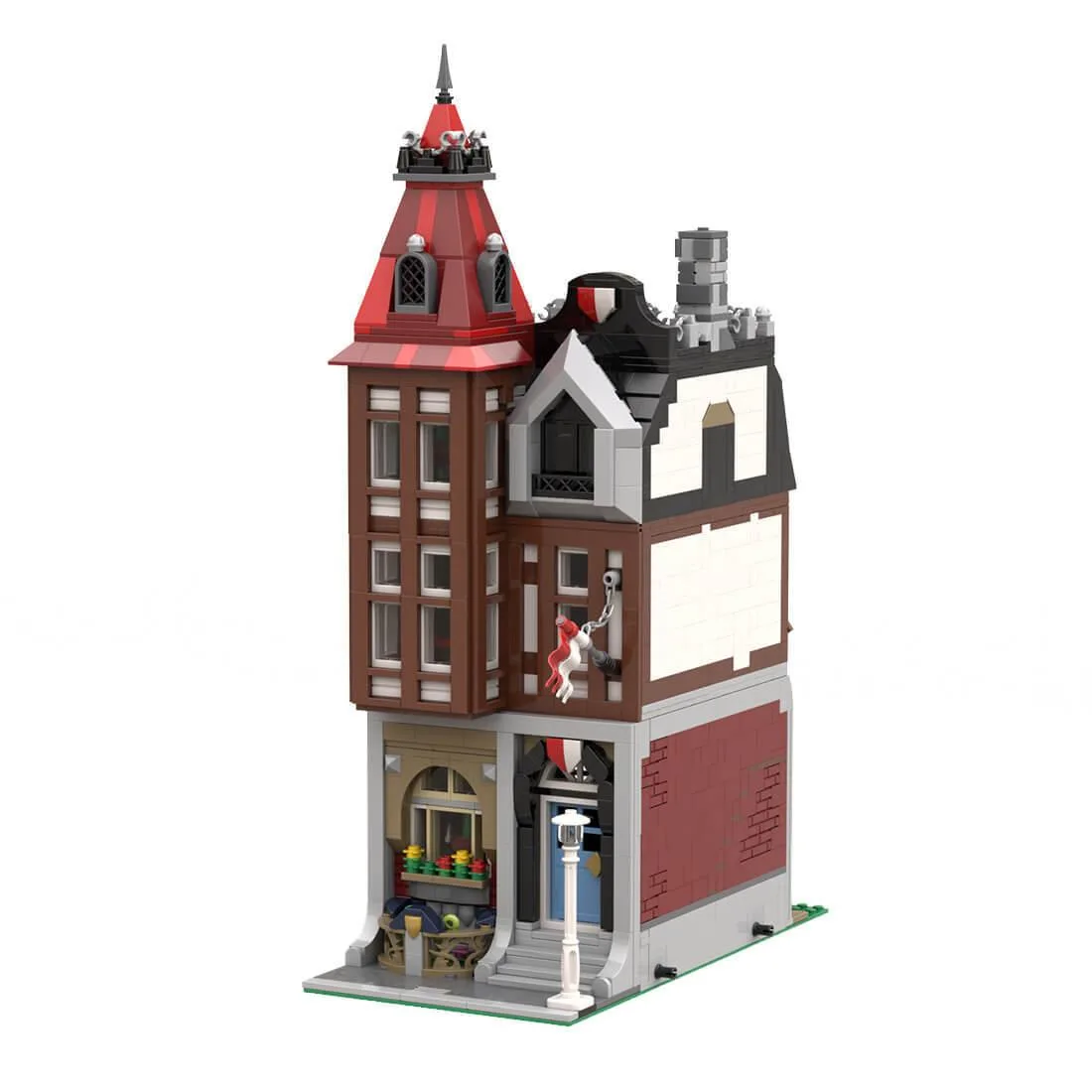 ZITIANYOUBUILD ZITIANYOUBUILD MOC-153886 Half-timbered Townhouse 2368PCS — product photo