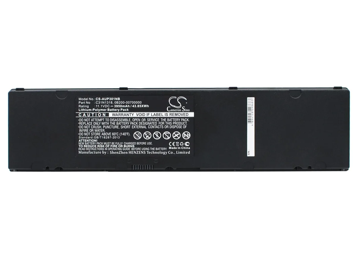 Cameron &amp; Co Cameron &amp; Co DS-CS-AUP301NB laptop battery 3.95 Ah Li-Polymer black — product photo