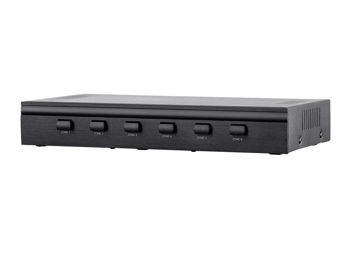 Monoprice Inc. Monoprice 138158 6-Channel Speaker Selector, Impedance Protection, 12-16 AWG, Zone Buttons — product photo