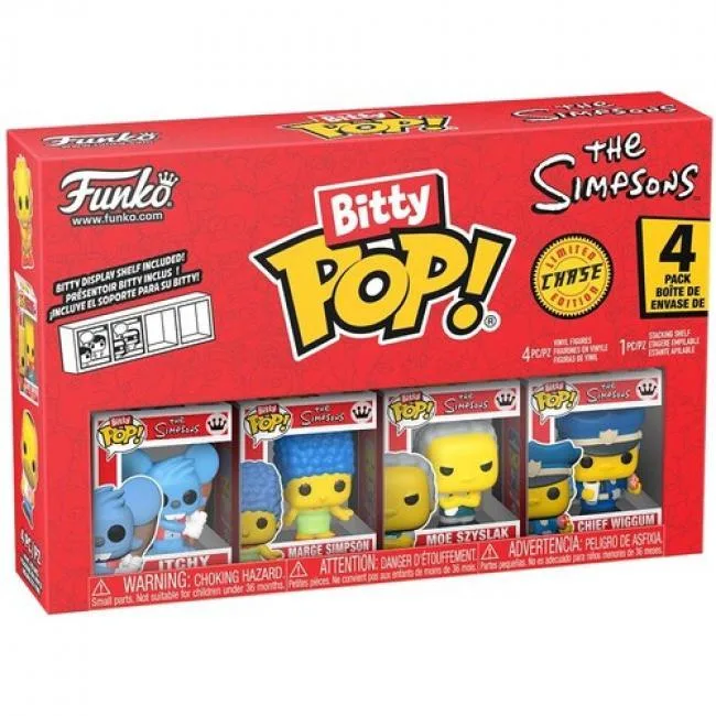 Funko Funko 85708 Bitty POP! The Simpsons Itchy 4-Pack Mini Figures Game — product photo