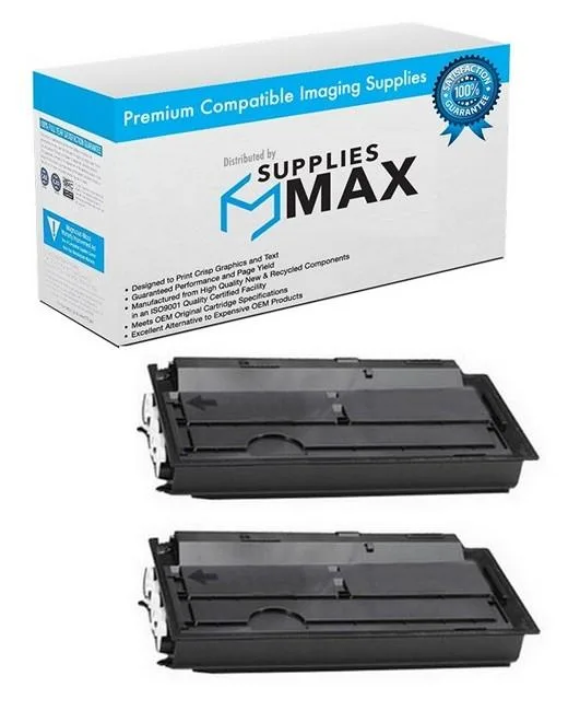 SuppliesMax SuppliesMax Compatible Black Toner Cartridge 2 Pack for Copystar CS-3010i CS-3011i 20000 Pages — product photo