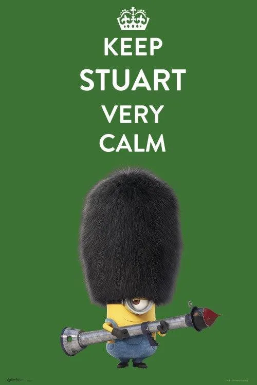 Minions Keep Stuart poster 36 x 24 on heavy paper
