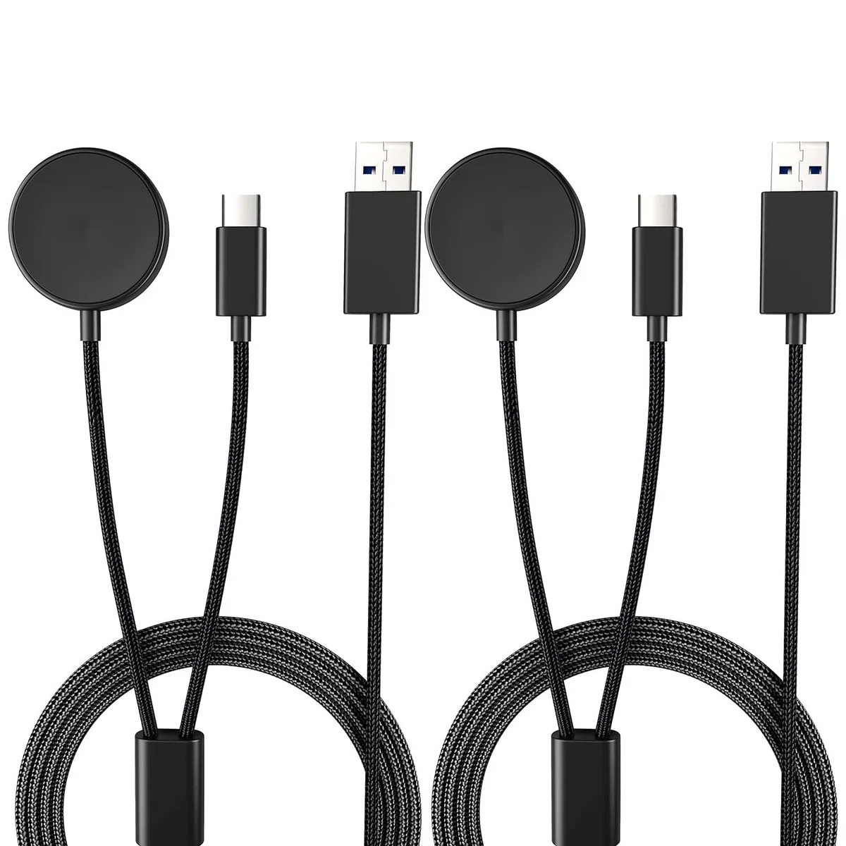 BONAEVER BONAEVER 2-in-1 Charging Cable for Galaxy Watch &amp; Phone (2 Pack) — product photo
