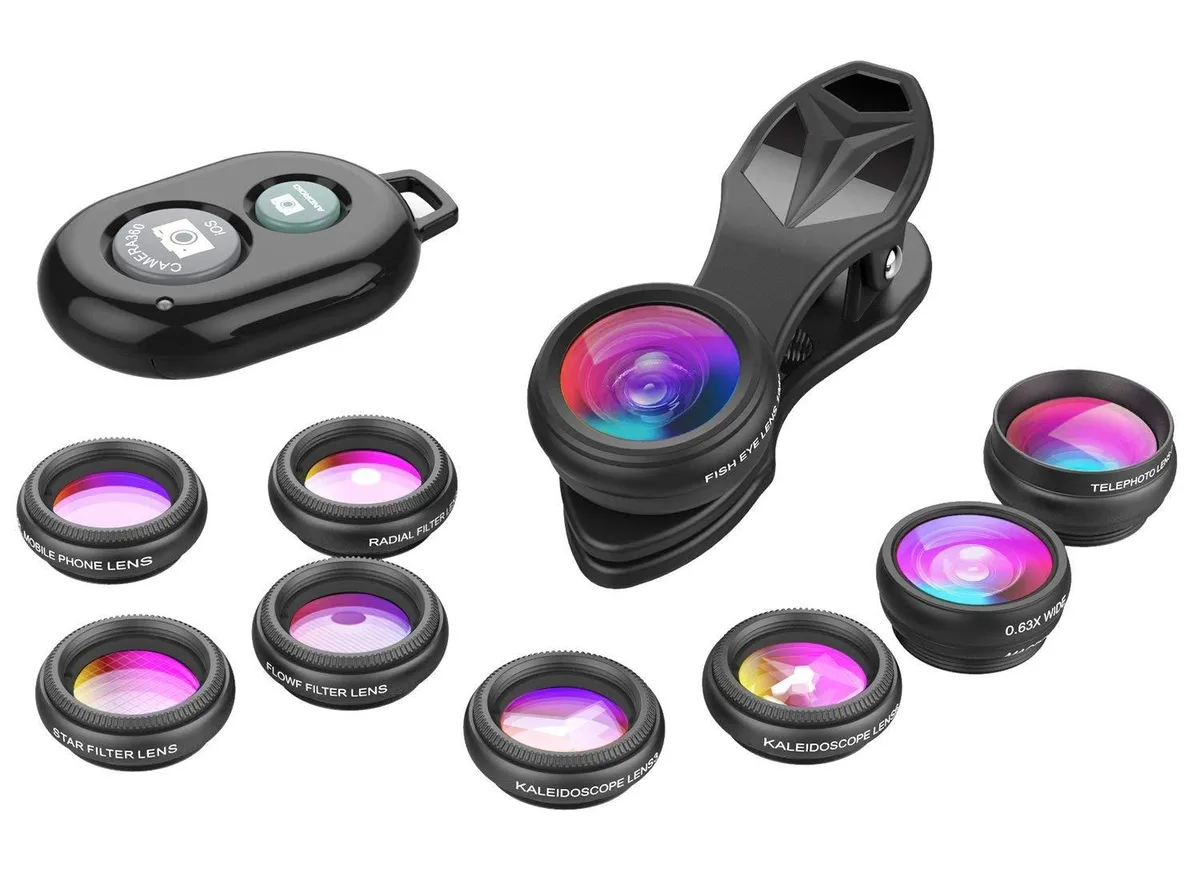  Vivitar DG10shutter 10-in-1 Phone Lens Kit with Remote Shutter — product photo