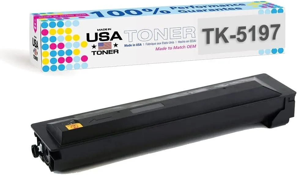 MADE IN USA TONER MADE IN USA TONER Compatible Black Toner Cartridge for Kyocera TK-5197K, Copystar TK-5199K (1 Pack) — product photo