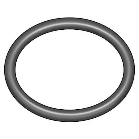 Five black rectangular Viton O-rings in a pack