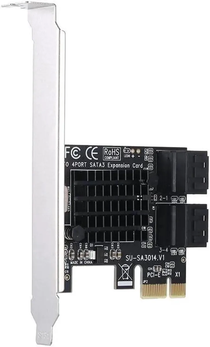 SMUGDESK SMUGDESK 4-Port PCIe to SATA 3.0 Expansion Card — product photo