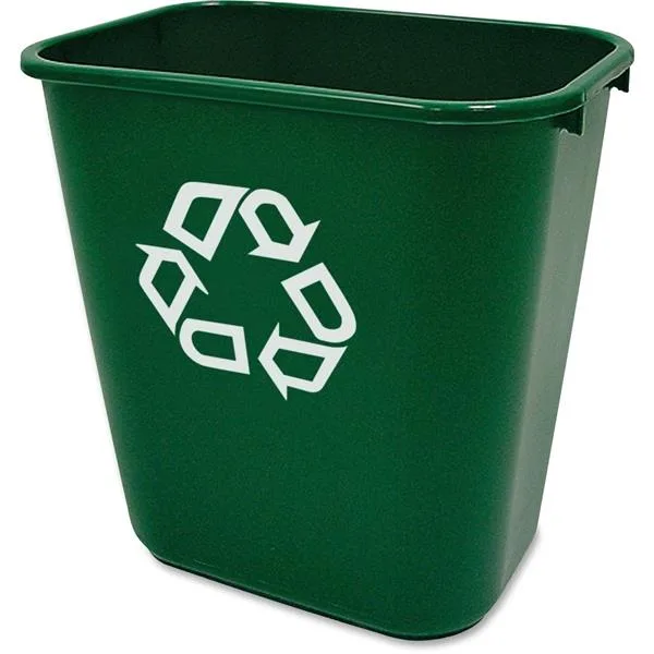 Rubbermaid Commercial Rubbermaid Commercial RCP295606GRE 28 Qt Recycling Bin — fotografie produktu