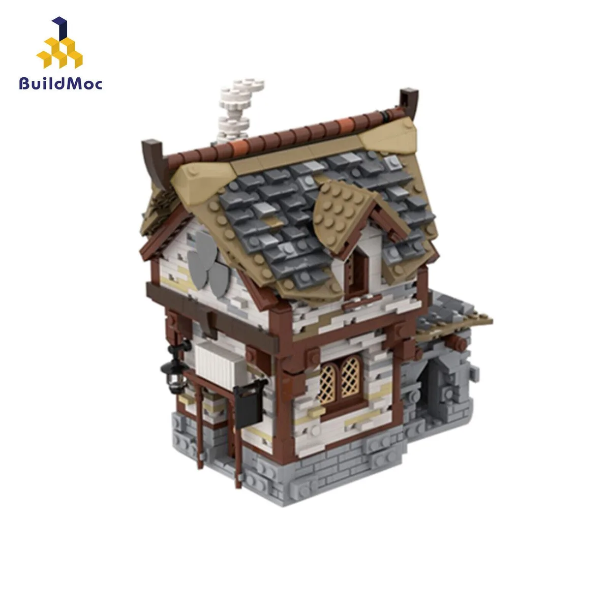 ZITIANYOUBUILD ZITIANYOUBUILD MOC-66338 Medieval Tavern Building Set 1054 Pieces — product photo