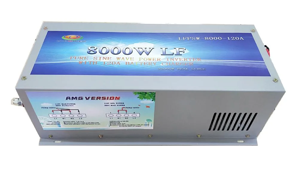 u-power u-power 32000W Peak 8000W Power Inverter 24V DC 110V 220V AC 60Hz Split Phase Pure Sine Wave — product photo