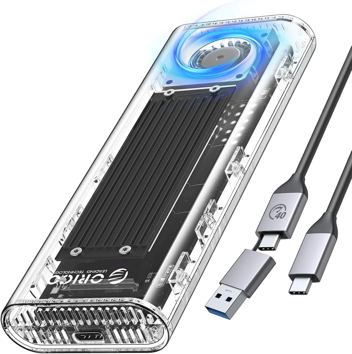 Orico Orico TCM2-U4 M.2 NVMe 40Gbps USB 4.0 enclosure Black — product photo