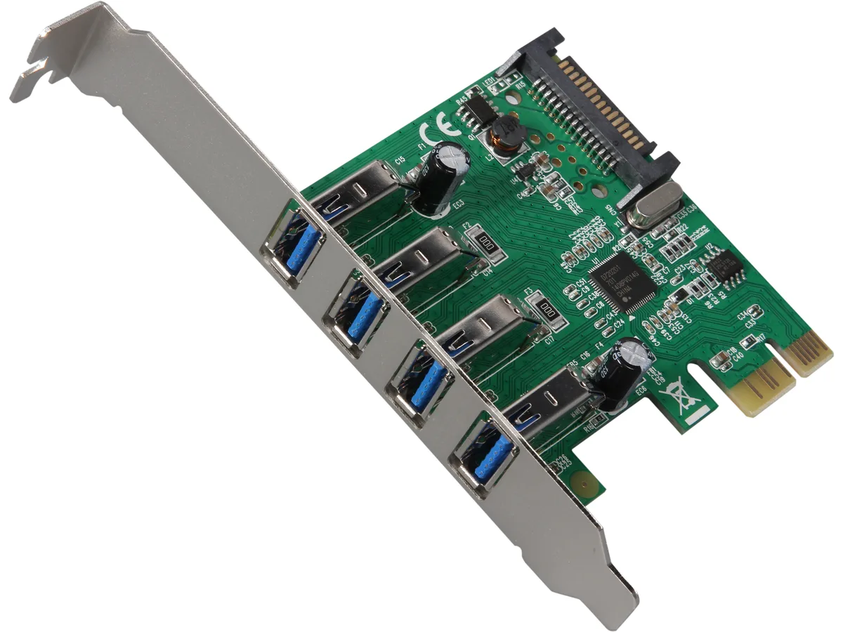 Syba Syba SD-PEX20159 4-Port USB 3.0 PCIe 2.0 x1 expansion card — product photo