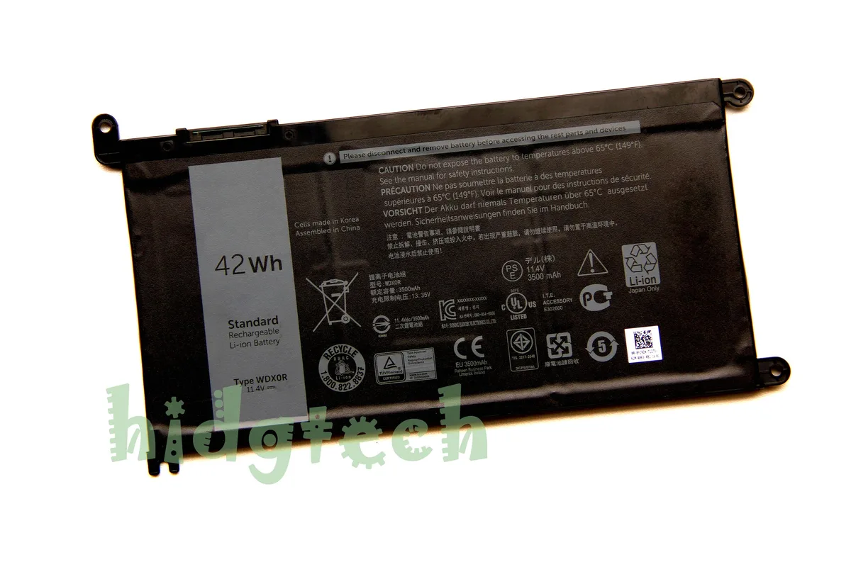 Beisite Beisite WDX0R 42Wh laptop battery for Inspiron 13/15/17 series — product photo