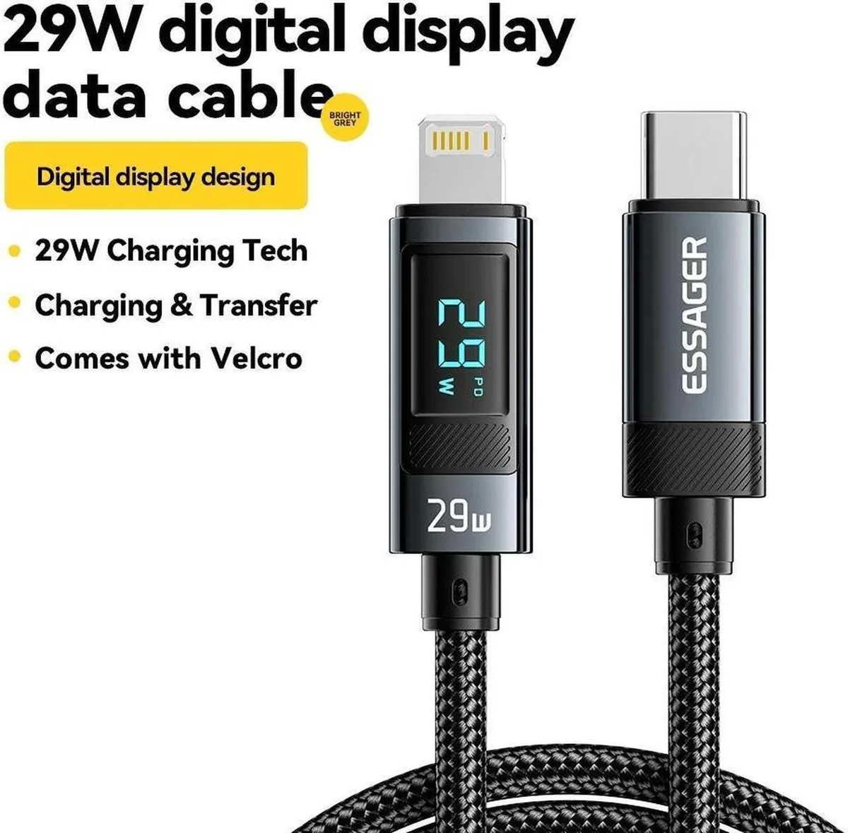 SMUGDESK SMUGDESK USB-C to Lightning Cable 6.6ft 29W 480Mbps 1-pack — product photo