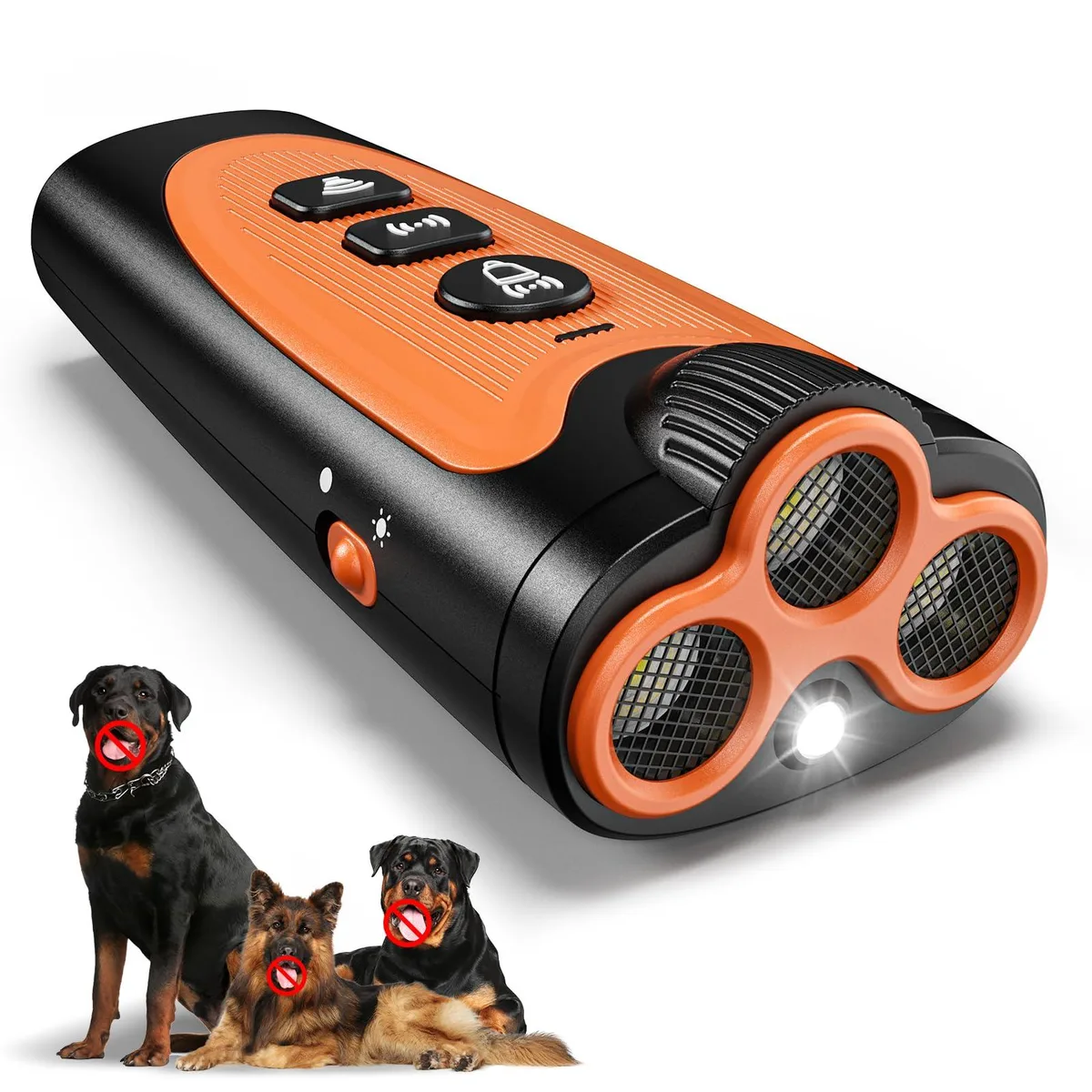  NoxLumina Ultrasonic Dog Trainer Black 23FT Range 1000mAh USB-C — product photo
