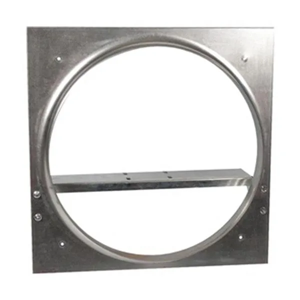 Galvanized steel venturi frame, 34 by 34 inches, square flange, slotted motor base