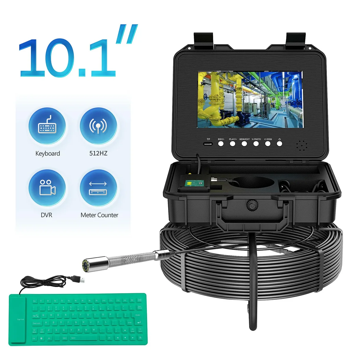 visiPower visiPower 10.1" 2MP Inspection Camera 100m 512Hz Transmitter — product photo