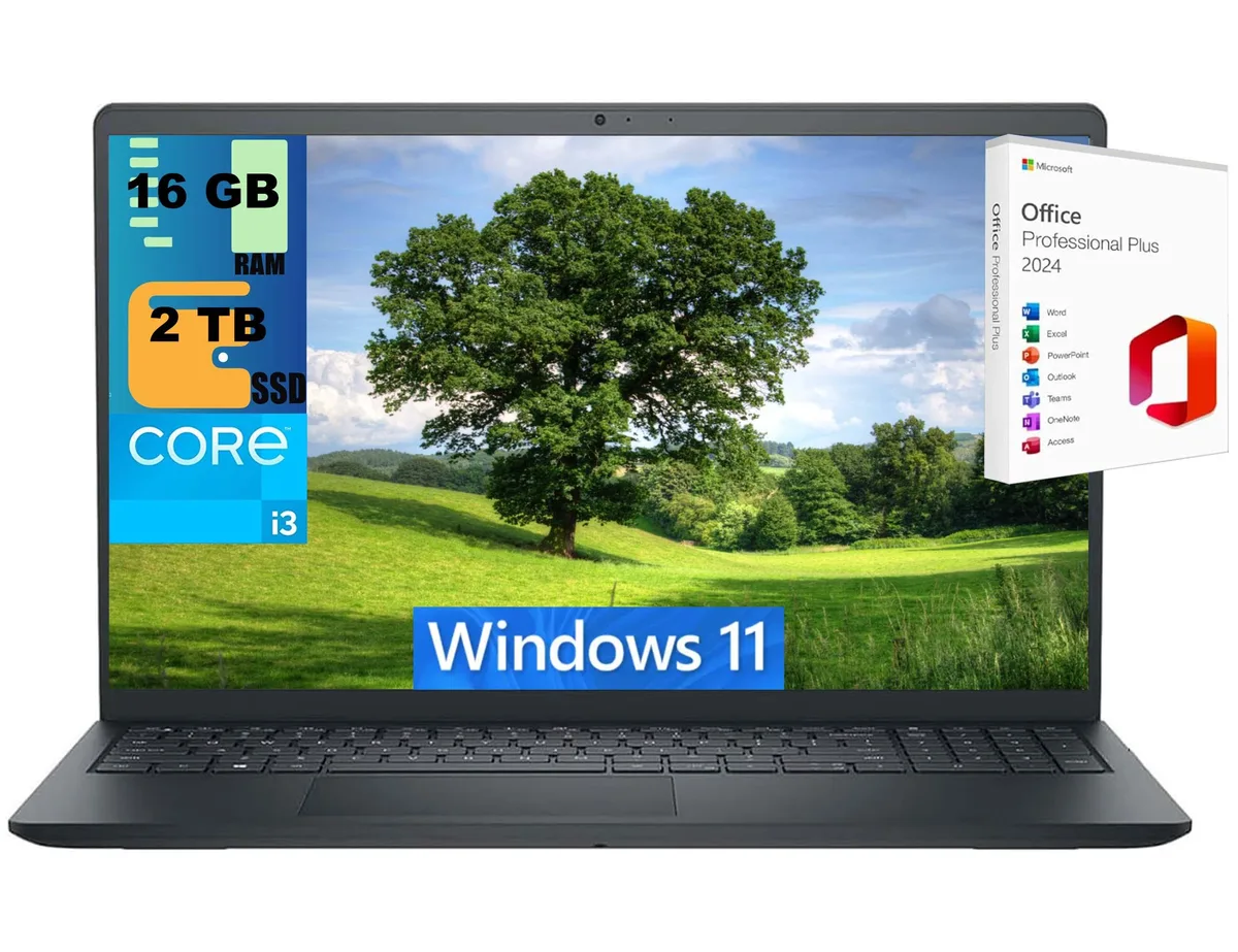 DELL DELL Inspiron 15 laptop i3-1215U 16GB 2TB PCIe SSD — product photo